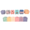 12PCS Children Silicone Building Blocks Soft DIY Educational Chewable Animals