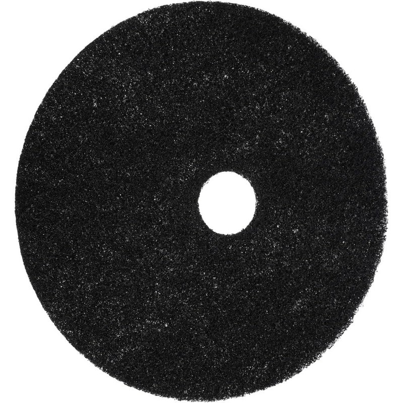 PRO SOURCE Floor Stripping Pads: 5 Pack, Black Coarse Polyester,