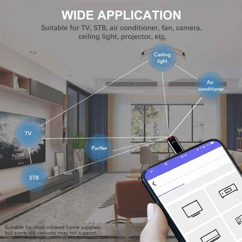 xinyee Wireless Smart Phone Infrared Transmitter Universal Mini Remote Controller