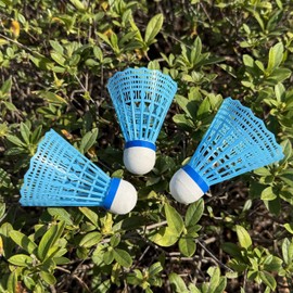 LIUTOVO 12 Packs Nylon Badminton Shuttlecocks Birdies Nylon Feather Shuttlecocks Badminton Birdies Great Stability ＆ Durability Indoor Outdoor Sports Hight Speed Training (Blue)