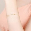 Jewlure 18 Karat Gold Plated Bracelet, Adjustable Single Layer Fine