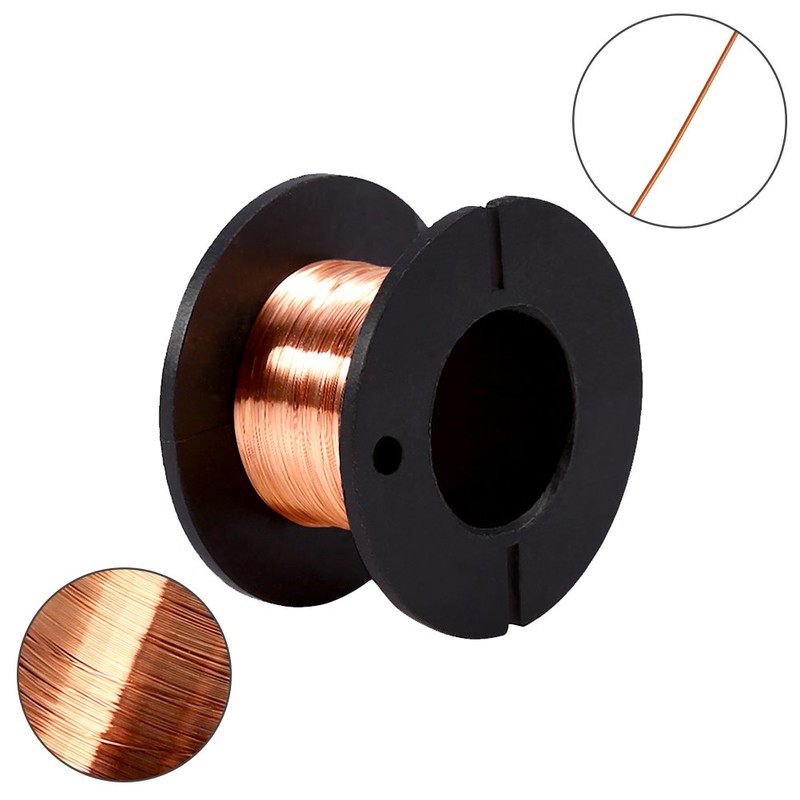 5pcs 0.1mm Enamelled Wire Copper Winding Wire Enamelled Repair Wire