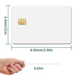 20pcs FM4442 RFID Card SLE 4442 ISO7816 Blank Contact Chip Card for PVC Access Control System