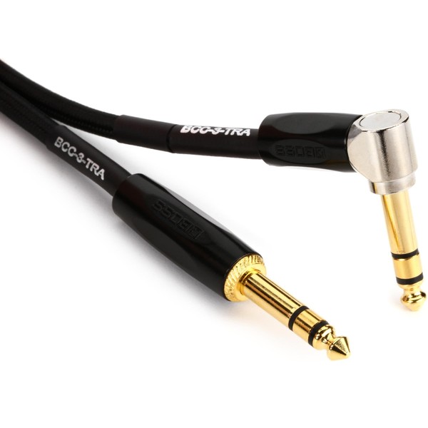 BOSS BCC-3-TRTRA TRS Straight to Right Angle TRS Connecting Cable