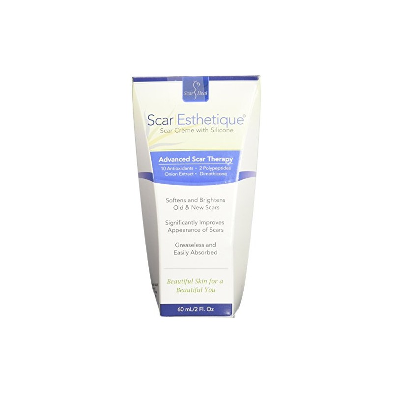 Scar Esthetique Scar Creme with Silicome Polypeptides and 10 Anti-Oxidants,