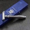 Double Edge Safety Razor with Silver Antique Style Handle