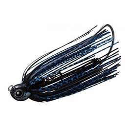 エバーグリーン(EVERGREEN) ラバージグ スイミングトゥルーパー 1/4oz BK/ブルー #35 ルアー