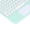 Touch Wireless Keyboard Round Keycaps Ergonomic Design Ultra Thin Smart