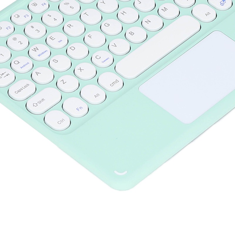Touch Wireless Keyboard Round Keycaps Ergonomic Design Ultra Thin Smart