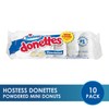 Hostess Powdered Sugar Donettes, 6 Count Bags (10 Pack)