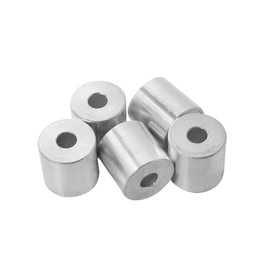 Aluminum Spacer 3/4" OD x 1/4" ID x Choose Your Length, Round Spacer Unthreaded Standoff Bushing Plain Finish, Fits Screws Bolts 1/4" or M6 by Metal Spacers Online (3/4" Length, 2 Pack)