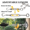 Turnbuckle Lsqurel 10PCS 304 Stainless Steel Turnbuckle Hook and Eye