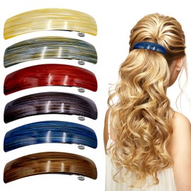 Barrettes Retro Hair Barrettes, XPOOP Hair Clips, Hair Clips Women, Hair Clips for Fine Hair, Hair Clips for Women, Hair Barrettes, Classic Automatic Hair Clip, Simple Spring Hair Clips, Hair Slides