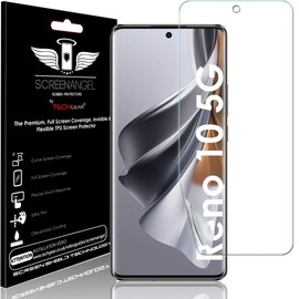TECHGEAR Screen Protector fits Oppo Reno 10 5G [Screen Angel Edition] [Case Friendly] [Bubble Free] [FULL Screen Coverage] HD Clear Flexible TPU Film