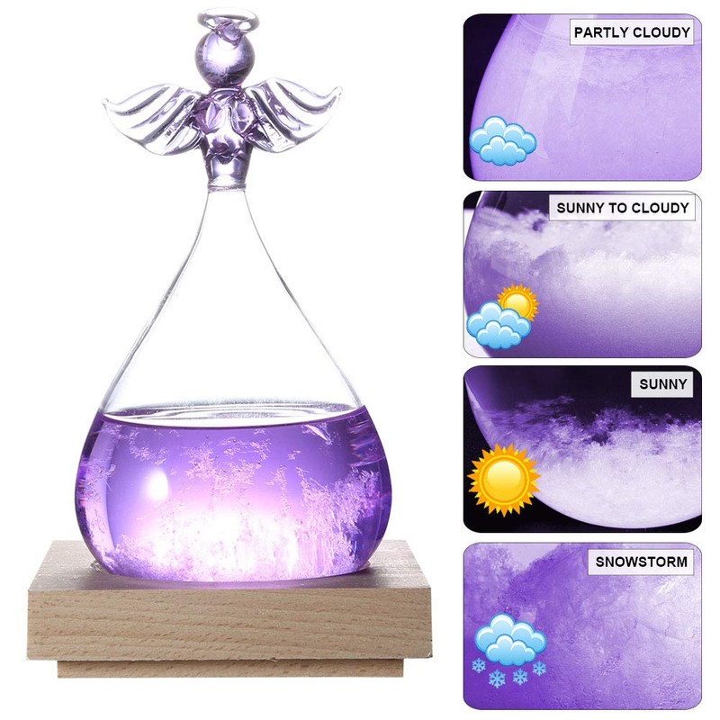 Joyzan Storm Glass Weather Predictor, Predicting Forecaster Glass Barometer Water