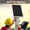 Mighty Max 10Watt 12V High Efficiency Mono Solar Panel for