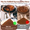 KARBAG Espresso Coffee Stirrer, WDT Tool No Sharp 8 Needles