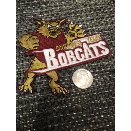 Unbranded SOUTHWEST TEXAS STATE BOBCATS VINTAGE IRON ON PATCH 3” X 3.5”