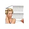 60pz Pinza Perforada Para Cabello Tipo Pico De Garza Acero