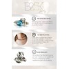 Silver Earrings Pendientes Redondos Aretes Plata Ley 950 Zircon Stud