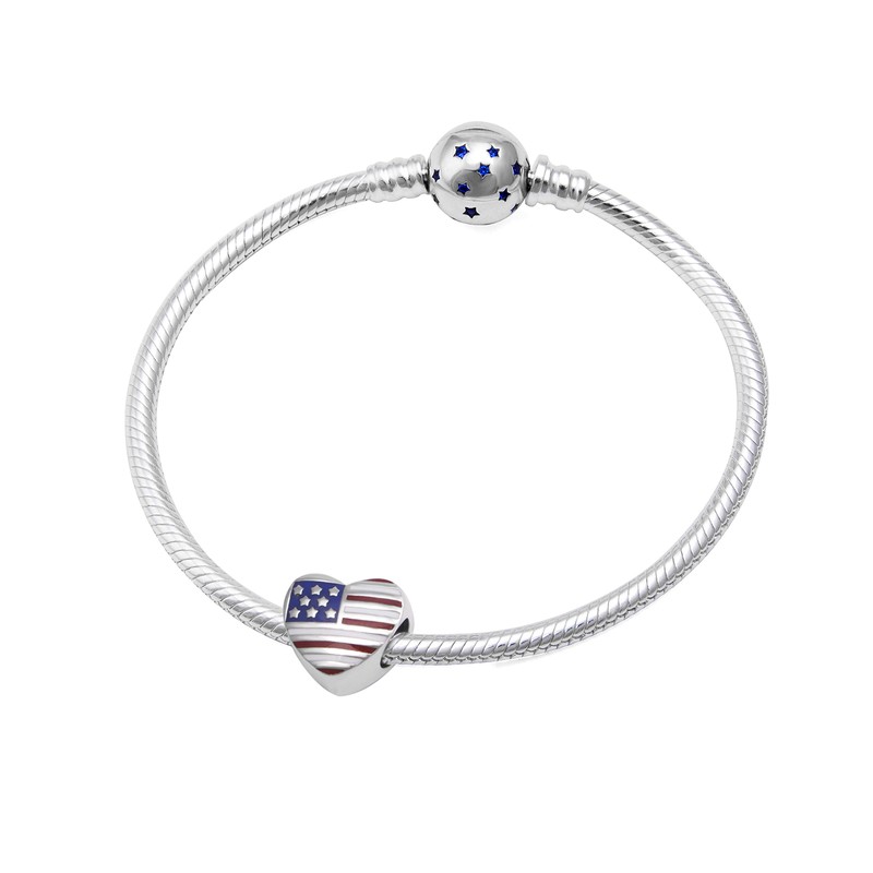 Hoobeads - Abalorio de plata de ley 925 esmaltada, diseño