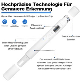 Water Quality Test Meter Digital TDS Meter Digital Water Quality Tester Water Quality Tester Water Quality Tester for Drinking Water, Swimming Pool, Aquarium, Pools and Laboratory