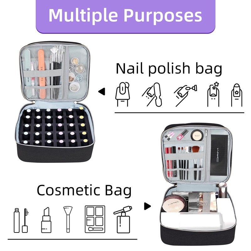 ALSLEA Nail Polish Organizer Holds 30 Bottles (15ml - 0.5