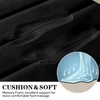 BYSURE BYSURE Black Memory Foam Bathroom Rug Set 3 Piece,