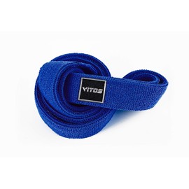 Vitos Fitness Polyester V-Power Band | Allergy Prevention Snap Proof Pull Up Assist Heavy Duty Resistance Mobility Lifting Perfect Body Stretching Training (#3 Medium, Blue)