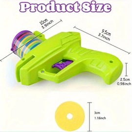 Gift For Pets, Interactive Cat Toy Launcher, 1 Count Battery Free Foam Plate Shooter, Fun Indoor Cat Toy, Pet Supplies for Small Cats and Dogs, Valentine's Day Gift - Color: Green, Specification: one-size