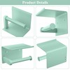 Tindbea Toilet Paper Holder with Phone Shelf, Adhesive or Screw