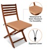 ASAB Waterproof Seat Pads for Dining Chairs Anti Slip Surface