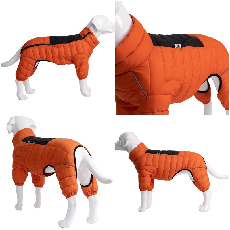 Dog Coat Dog Warm Jacket, 4 Legs Covered Waterproof Windproof