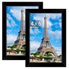 NEXCOVER 4x6 Picture Frame 2PK, Black Picture Frames with Shatterproof