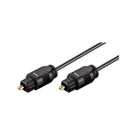 Goobay HDSupply Toslink S/PDIF Audio Cable, Optical Fibre Optic Male, Diameter 2.2 mm, 5.00 m, Black