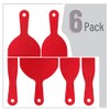 Bates 6 Pack Plastic Putty Knife Set - Paint Scraper,