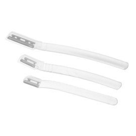 Baluue 3pcs Eyebrow Razor Shaver Precision Trimming Blades for Chin Hair Removal Safe for Beginners Comfortable Grip for Effortless Grooming