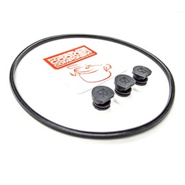 jpshop - Lid Seal Kit + 3 Valves for Pressure Cooker Compatible with Aeternum