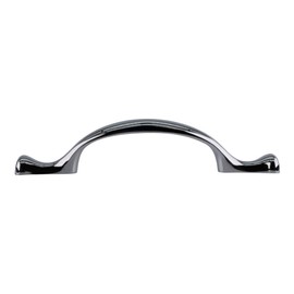 BRIXWELL BX471CH Curved Cabinet Drawer Pull 3" Center to Center for Kitchen and Cabinet Hardware Polished Chrome