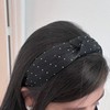 Fashion Culture Women's Crystal Encrusted & Chiffon Knot Headbands Set