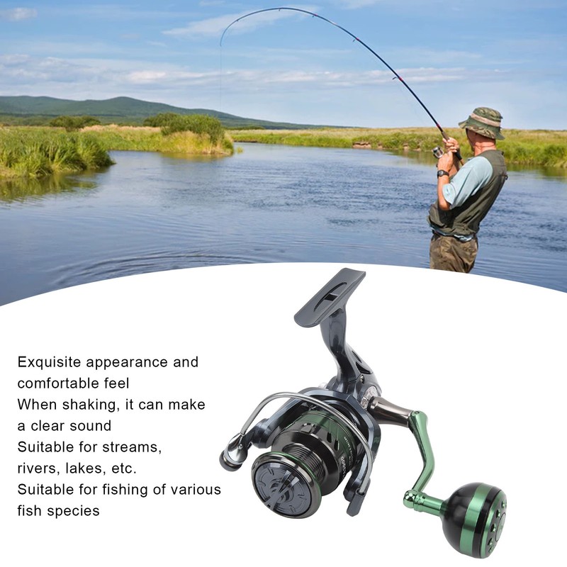 Metal HFA3000 Spinning Reel 13+1BB 5.2:1 Gear Ratio Spinning Fishing