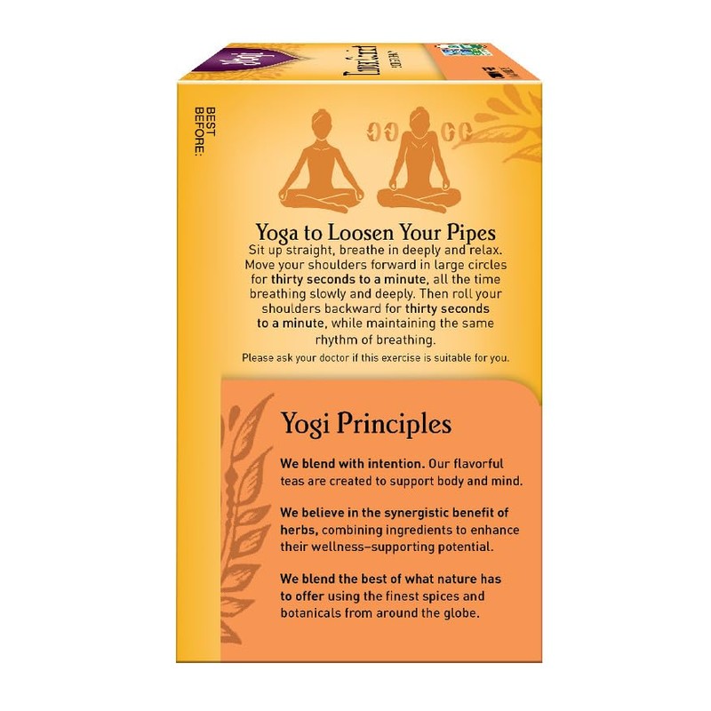 Yogi Organic Throat Comfort Herbal Té sin cafeína - 16