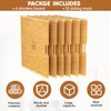 Tcatec 6 Set Wooden Tray Dividers for Cabinets, Kitchen Cookie