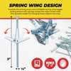 QUALIHOME Spring Toggle Bolt Anchors - Heavy Duty Wall Anchors