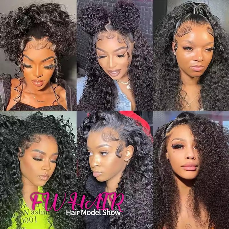Deep Wave Lace Front Wigs Human Hair 13x4 HD Lace