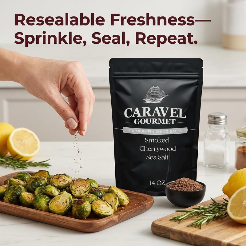 Smoked Cherrywood Sea Salt for Cooking and Grilling – Cold