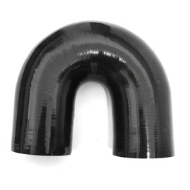 Zevaroy ID 2" 51mm Coupler Hose U Bend Shape 180 Degree Elbow High Temp (4-Ply) Reinforced Silicone Hoses Intake Boots Intercooler Coupling