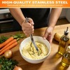 Stainless Steel Potato Masher, Labor-Saving Heavy Duty Potato Ricer,