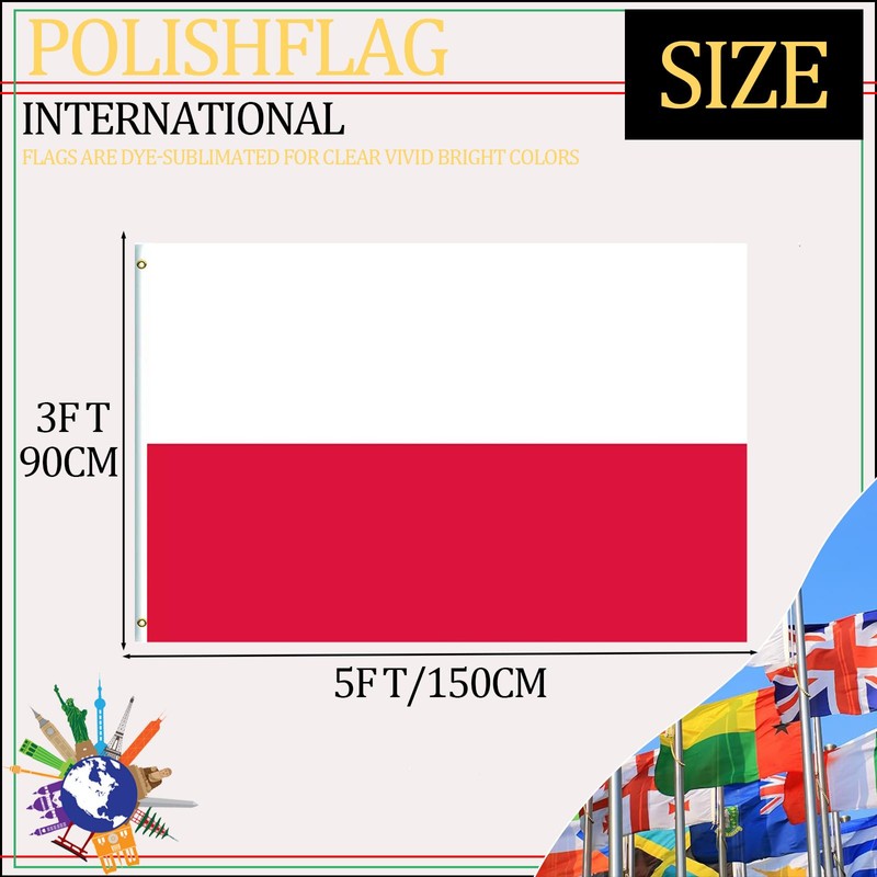 Länder Flaggen (90 * 150cm:Poland)