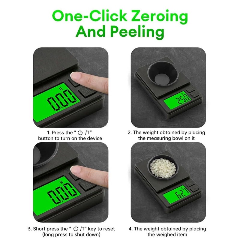 Digital Pocket Scale 1000g/0.01g – High Precision Mini Scales with